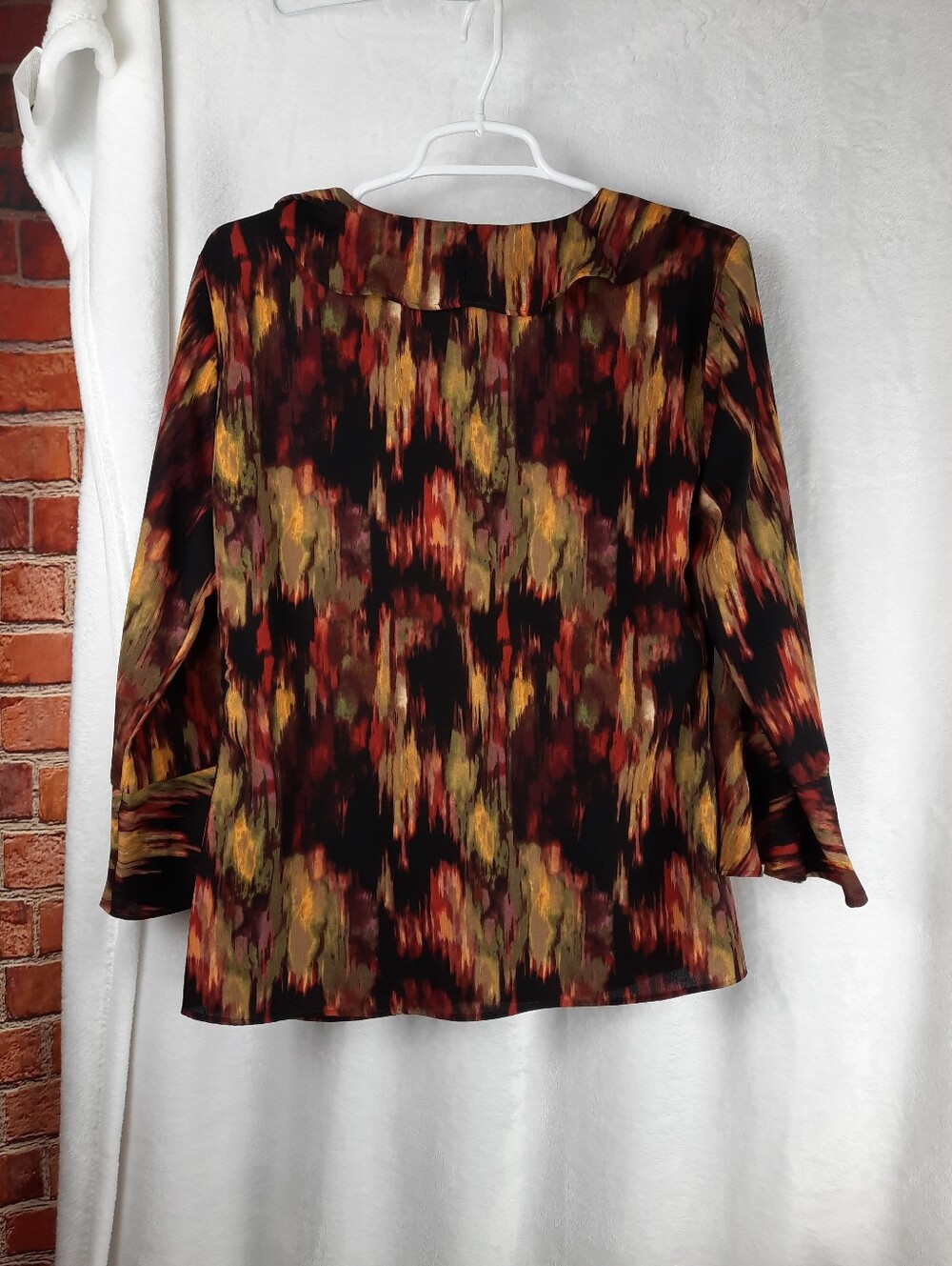Investments Riley Women's Ruffle Front Blouse - Picture 9 of 14